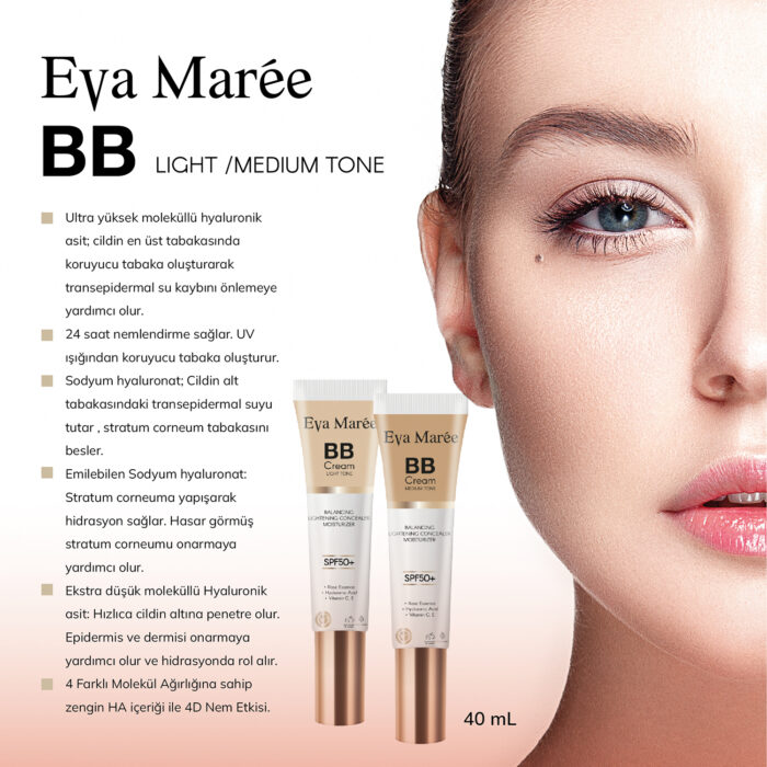 Eva Marèe Medium Tone 50Spf BB Krem (40ml) - Görsel 3